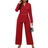 Two-piece Blazer & Wide Pants Women's Business Suit - Wendy
