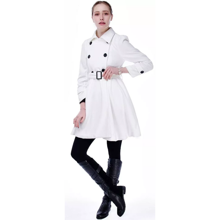 Wendbarer Woll-Peacoat mit Gürtel - Patty