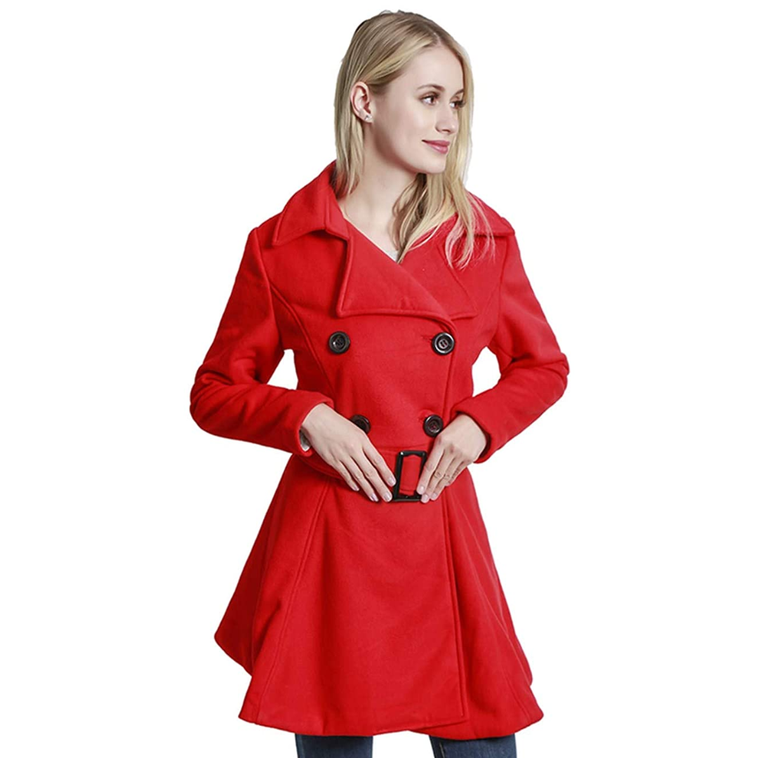 Wendbarer Woll-Peacoat mit Gürtel - Patty
