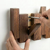 Piano Solid Wood Coat Rack | Elegant Wall Hooks 4