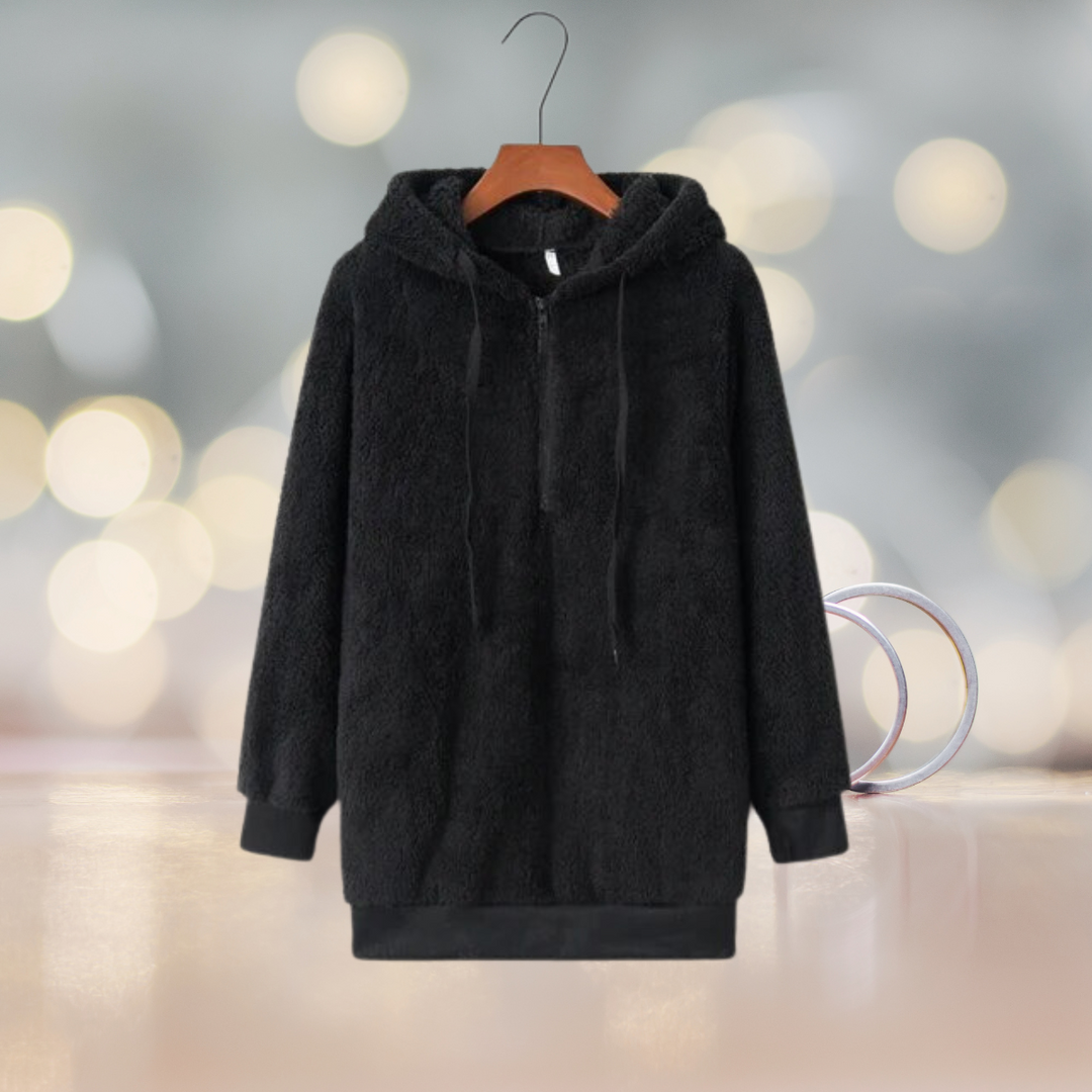 Zacht dames hoodievest voor de herfst – Amalia