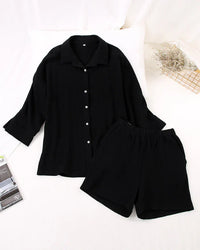 Zweiteilige Sommerkombination mit Struktur für Damen – Tabea