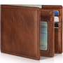 Herren Bifold Echtes Leder RFID-blockierende Geldbörse - StitchCraft