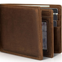 Herren Bifold Echtes Leder RFID-blockierende Geldbörse - StitchCraft