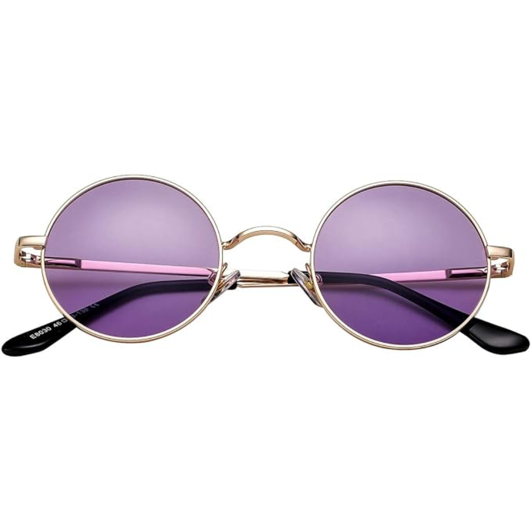 Retro Round Polarized Sunglasses - Lennon