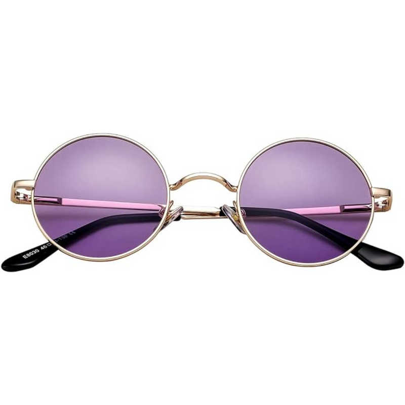 Retro Round Polarized Sunglasses - Lennon