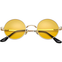 Retro Round Polarized Sunglasses - Lennon