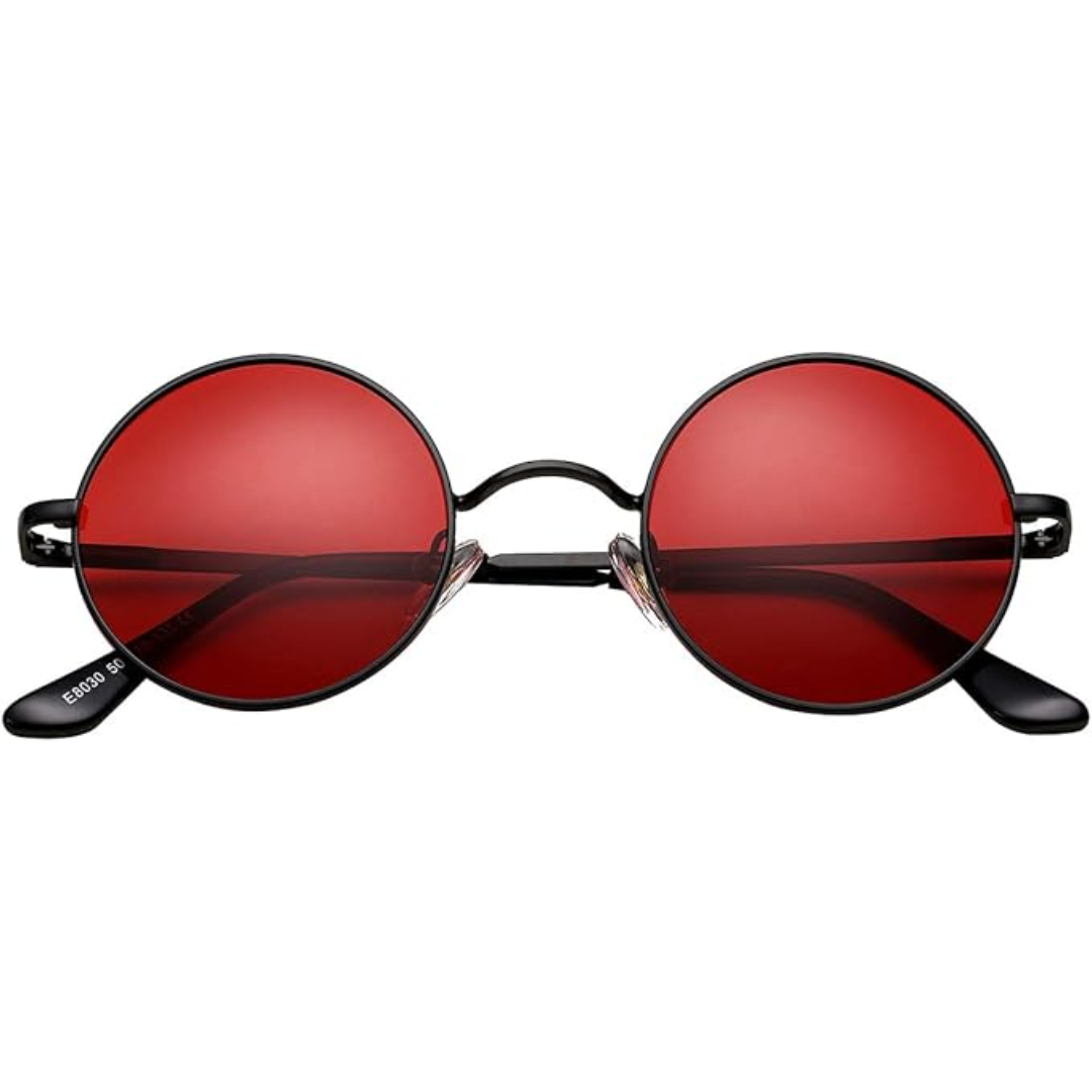 Retro Round Polarized Sunglasses - Lennon