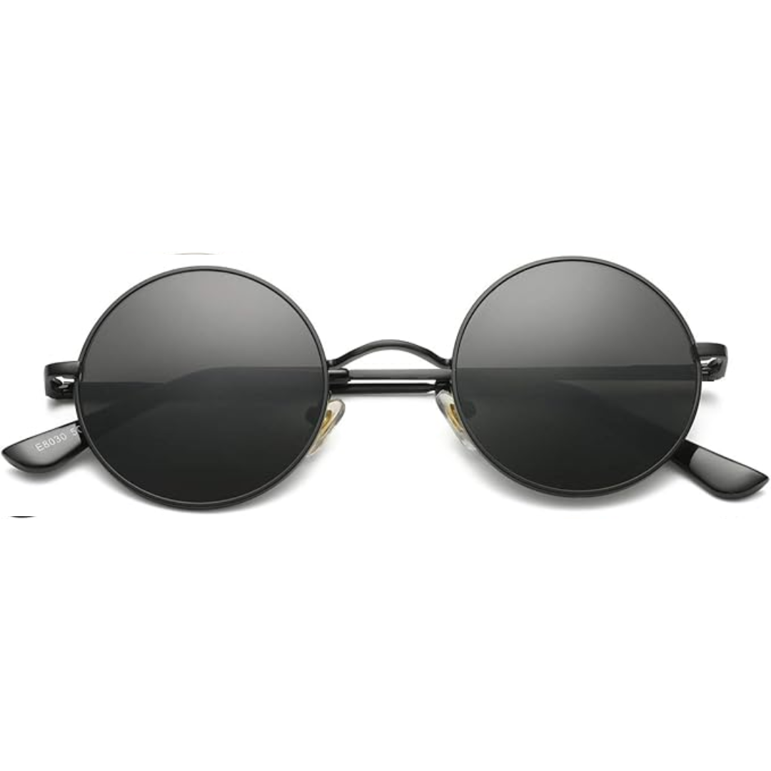 Retro Round Polarized Sunglasses - Lennon