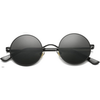 Retro Round Polarized Sunglasses - Lennon