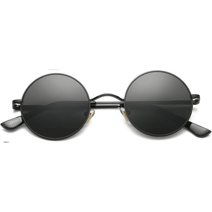 Retro Round Polarized Sunglasses - Lennon