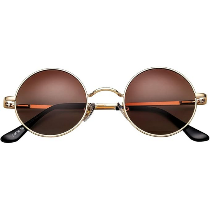 Retro Round Polarized Sunglasses - Lennon