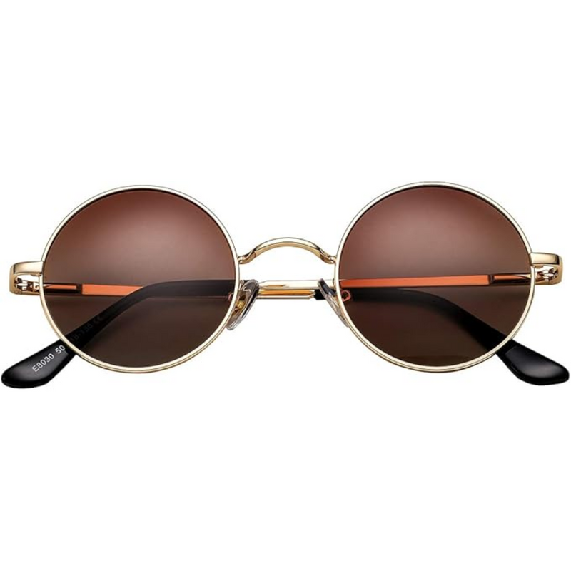 Retro Round Polarized Sunglasses - Lennon