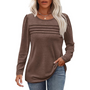 Trendiges Plissee Langarm Tunika-Top - Sarah