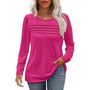 Trendiges Plissee Langarm Tunika-Top - Sarah
