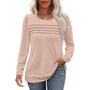 Trendiges Plissee Langarm Tunika-Top - Sarah