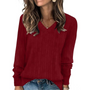 V-Ausschnitt Leichter Tunika-Pullover - Amanda