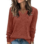 V-Ausschnitt Leichter Tunika-Pullover - Amanda