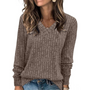 V-Ausschnitt Leichter Tunika-Pullover - Amanda