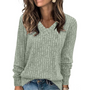 V-Ausschnitt Leichter Tunika-Pullover - Amanda