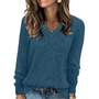 V-Ausschnitt Leichter Tunika-Pullover - Amanda