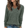 V-Ausschnitt Leichter Tunika-Pullover - Amanda