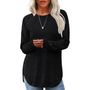 Lockerer Crewneck Pullover Tunika - Barbara
