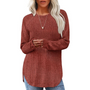 Lockerer Crewneck Pullover Tunika - Barbara