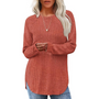 Lockerer Crewneck Pullover Tunika - Barbara