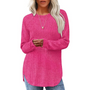 Lockerer Crewneck Pullover Tunika - Barbara
