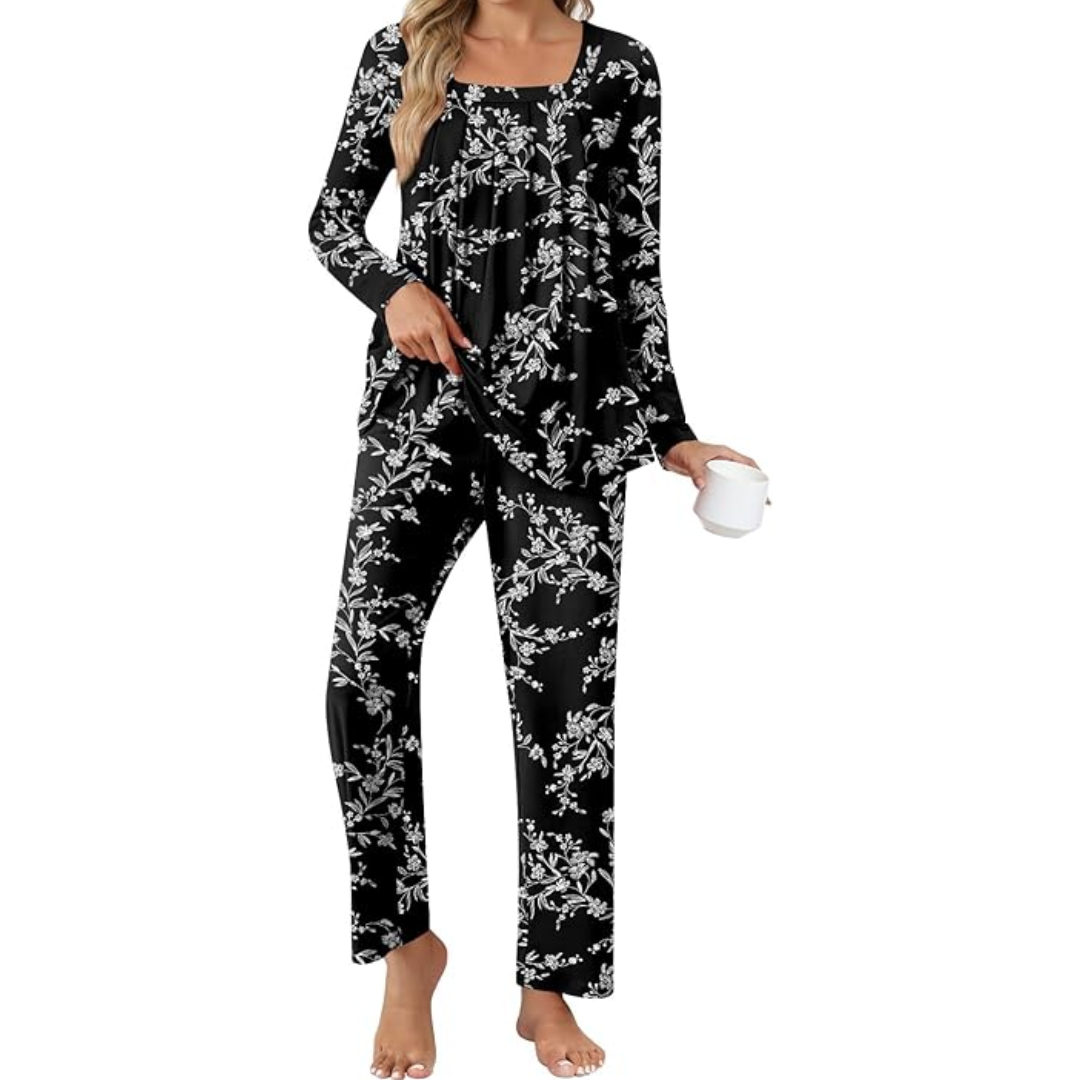 Comfy 2-Piece Lounge Pajamas with Pockets - Laetitia