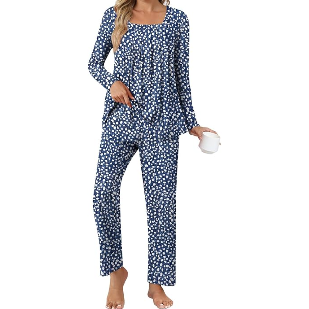 Comfy 2-Piece Lounge Pajamas with Pockets - Laetitia
