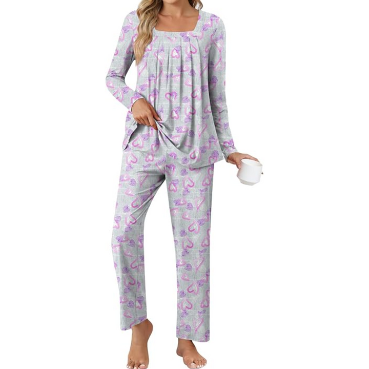 Comfy 2-Piece Lounge Pajamas with Pockets - Laetitia