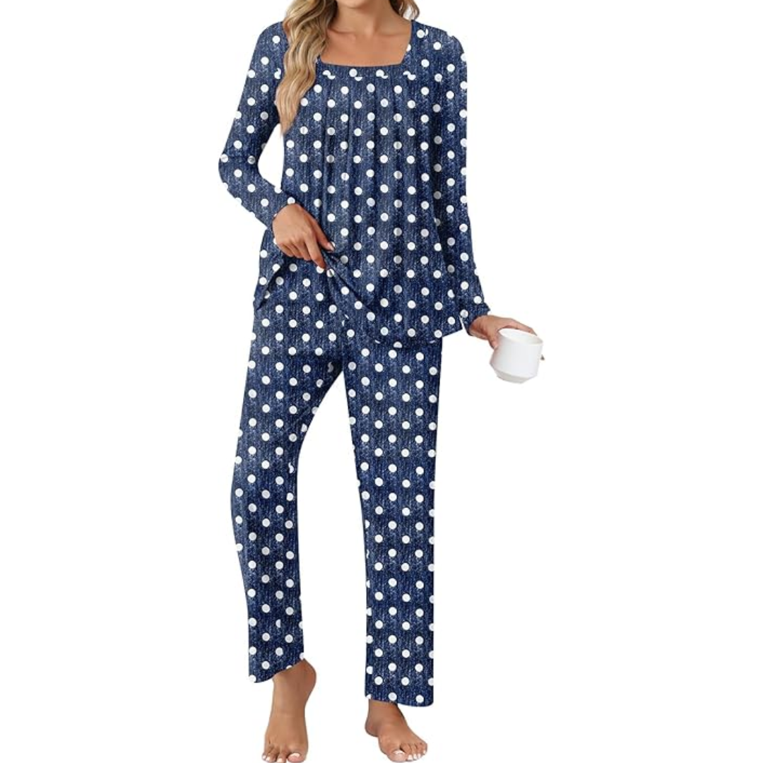 Comfy 2-Piece Lounge Pajamas with Pockets - Laetitia