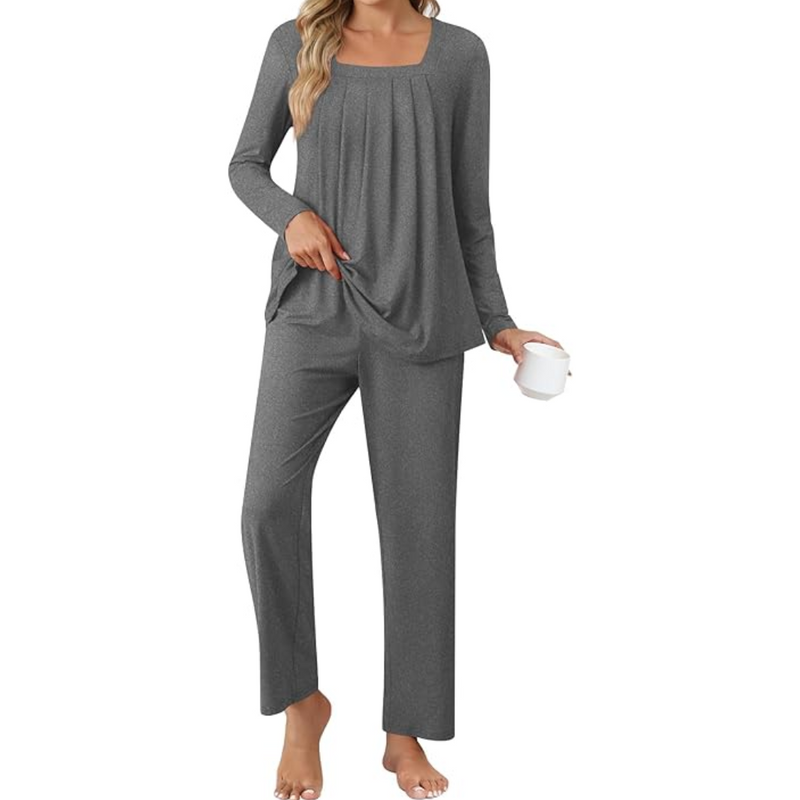 Comfy 2-Piece Lounge Pajamas with Pockets - Laetitia