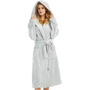 Damen Fleece Bademantel mit Kapuze – Vivianne