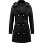 Damen Gepolsterter Winter-Trenchcoat mit Kapuze - Nina