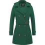 Damen Gepolsterter Winter-Trenchcoat mit Kapuze - Nina