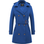 Damen Gepolsterter Winter-Trenchcoat mit Kapuze - Nina