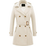 Damen Gepolsterter Winter-Trenchcoat mit Kapuze - Nina