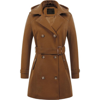 Damen Gepolsterter Winter-Trenchcoat mit Kapuze - Nina