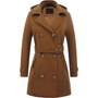 Damen Gepolsterter Winter-Trenchcoat mit Kapuze - Nina