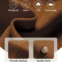 Damen Gepolsterter Winter-Trenchcoat mit Kapuze - Nina