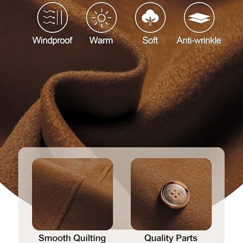 Damen Gepolsterter Winter-Trenchcoat mit Kapuze - Nina