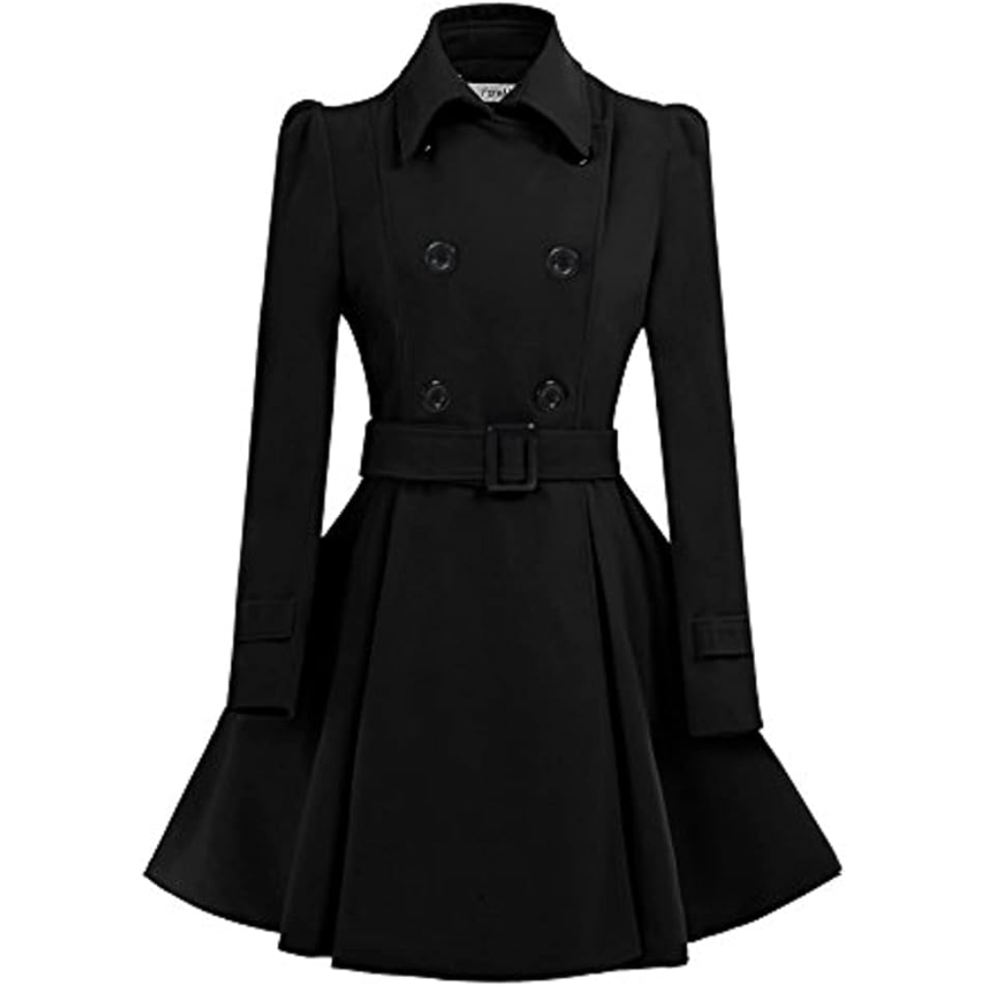 Wendbarer Woll-Peacoat mit Gürtel - Patty