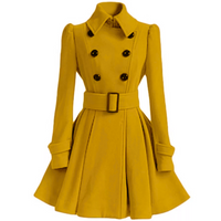 Wendbarer Woll-Peacoat mit Gürtel - Patty