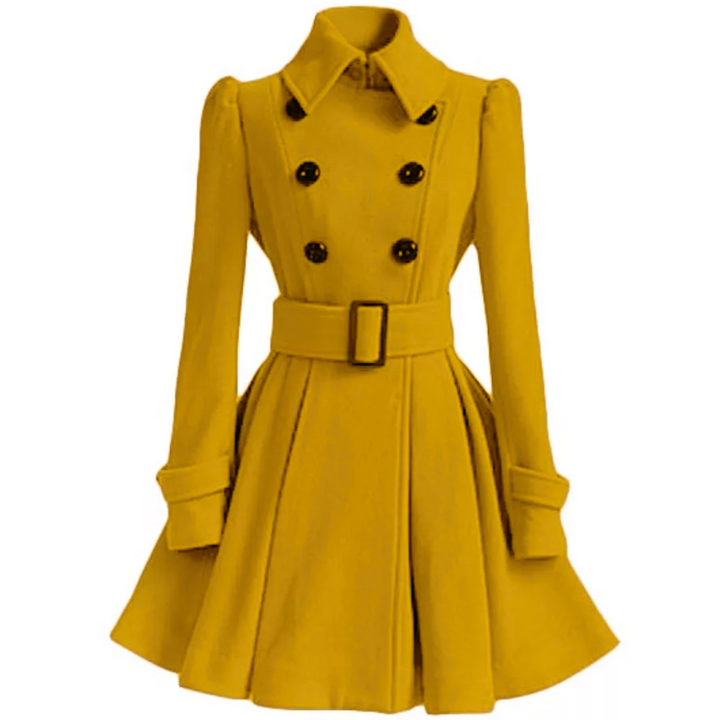 Wendbarer Woll-Peacoat mit Gürtel - Patty