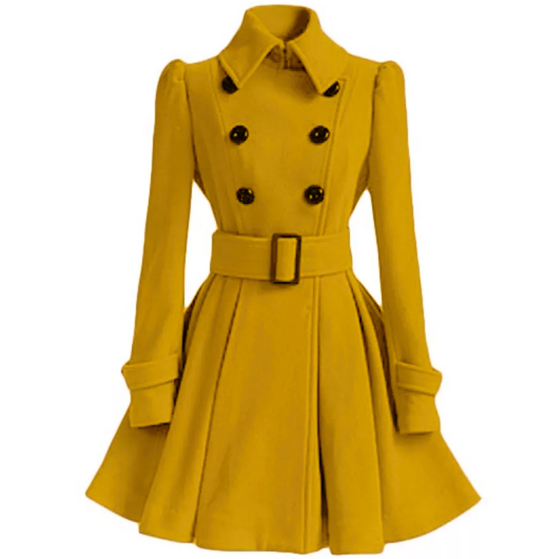 Wendbarer Woll-Peacoat mit Gürtel - Patty