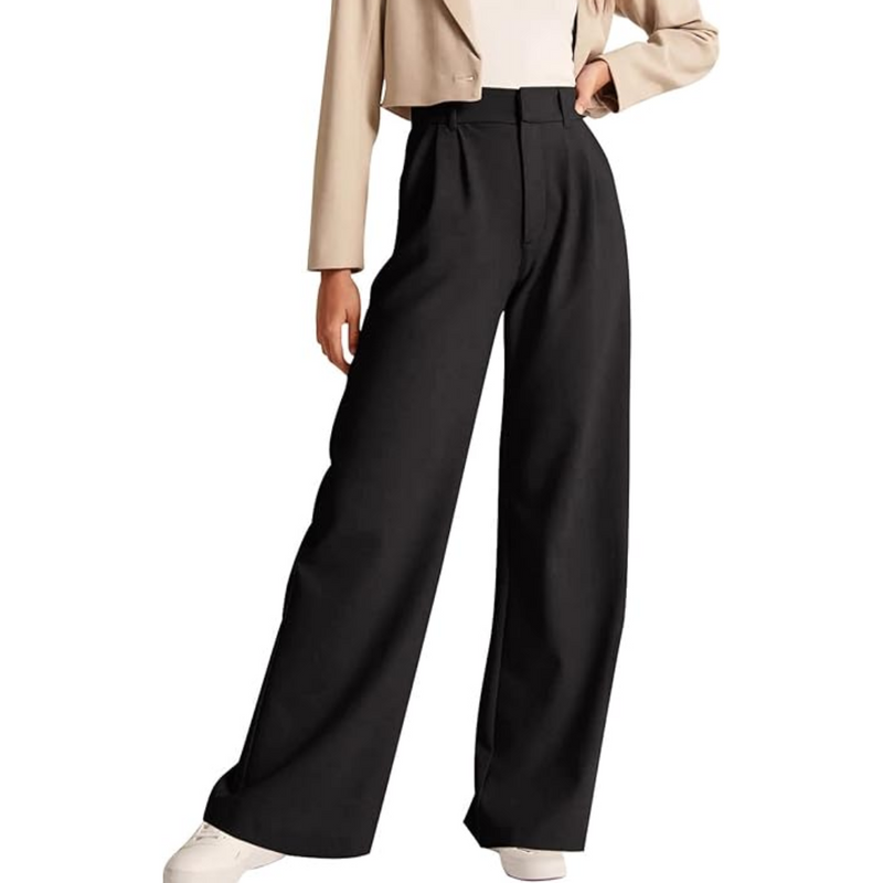 High Waisted Business Casual Work Pants with Pockets - Katja