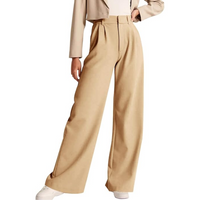 High Waisted Business Casual Work Pants with Pockets - Katja